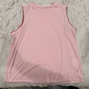 Pink Nike Crocheted Sleeve Tank